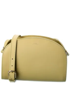 A.P.C. Sac Demi Lune Leather Shoulder Bag