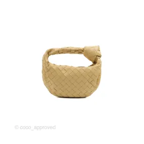 Bottega Veneta Intrecciato Mini Jodie Clutch Bag Porridge Lambskin Gold Hardware