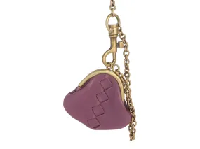 Bottega Veneta Lavender Leather Coin Purse Charm