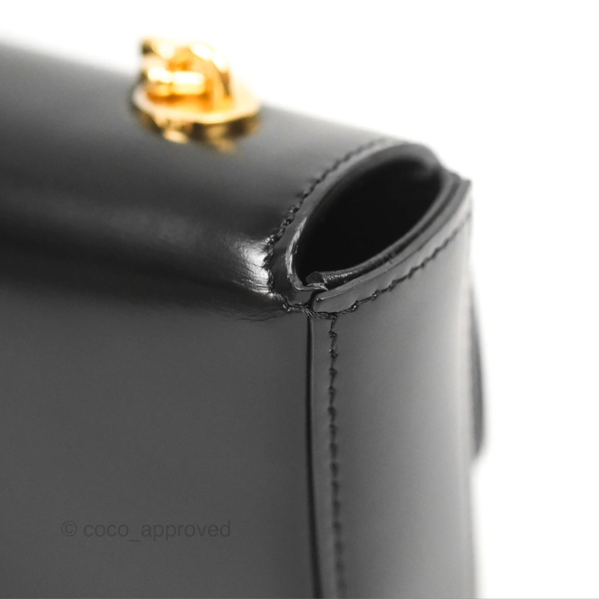 Celine Triomphe Chain Shoulder Bag Black Shiny Calfskin