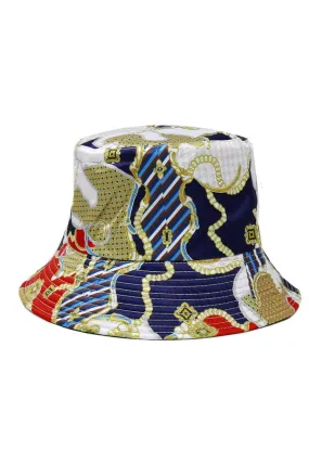 Chain Print Bucket Hat