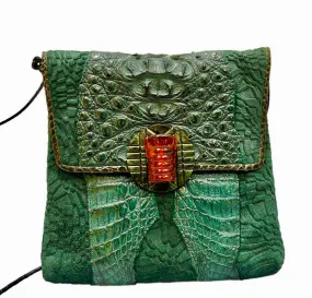 Crocodile Leather Woman Handbag (PREOWNED)