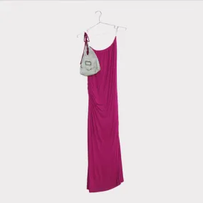 Fuchsia Pink Purse Jersey Dress