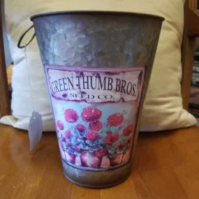 Green Thumb Bro's Galvanized Bucket