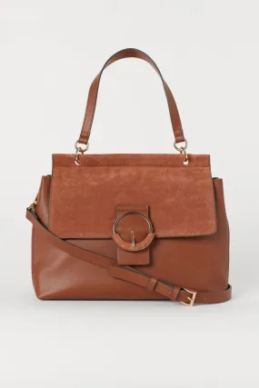 Handbag With Suede Details