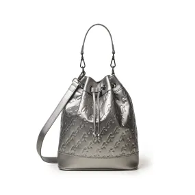 MONOGRAM LARGE BUCKET BAG PLATINUM