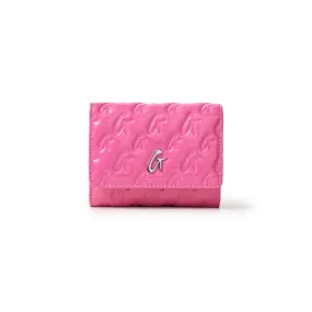 MONOGRAM MIRROR HOT PINK COMPACT WALLET