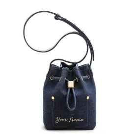 Niko-Niko Mini Bucket Bag Denim - Navy