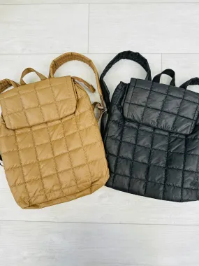 Quilted Backpack- Multiple Colors!