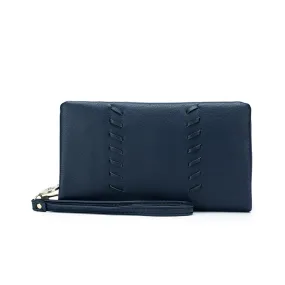 Sky French Navy Wallet