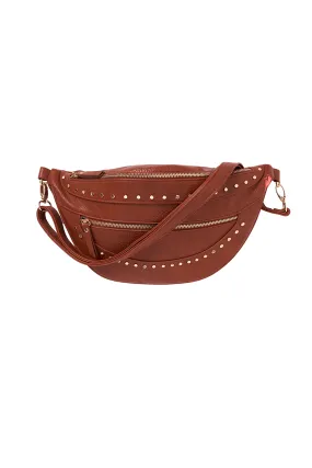 Tan Studded Bum Bag